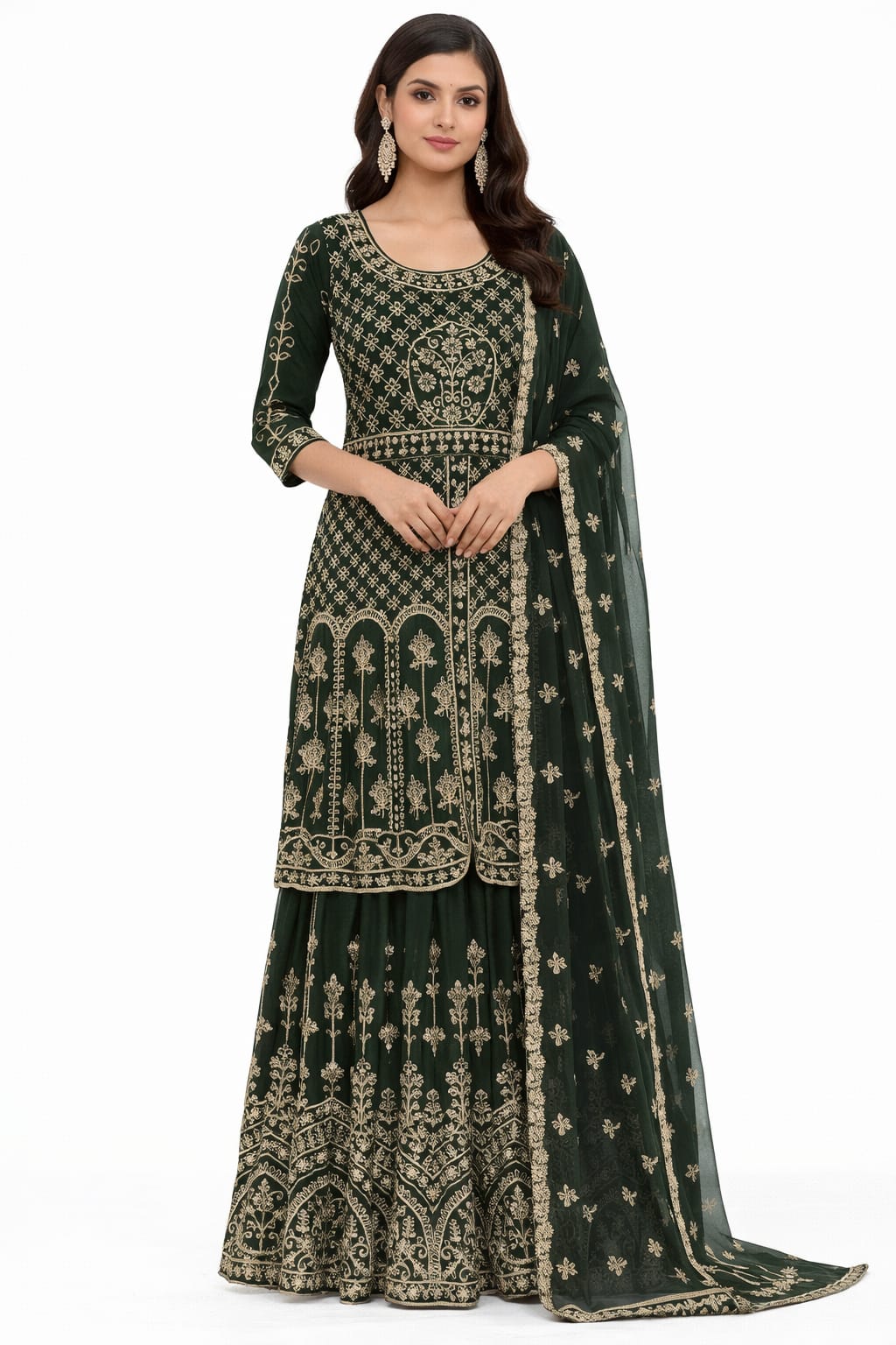 ALIA CUT ANARKALI SHIRT D.NO. 1023