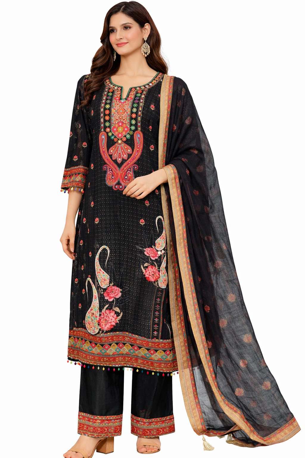 PANT PLAZO D.NO. 1012