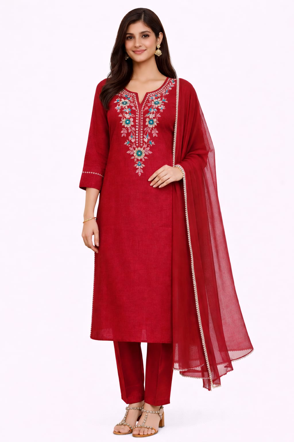 PANT PLAZO D.NO. 1017