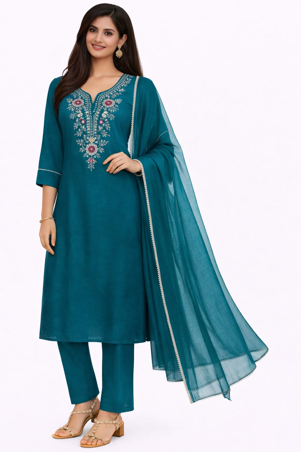 PANT PLAZO D.NO. 1017