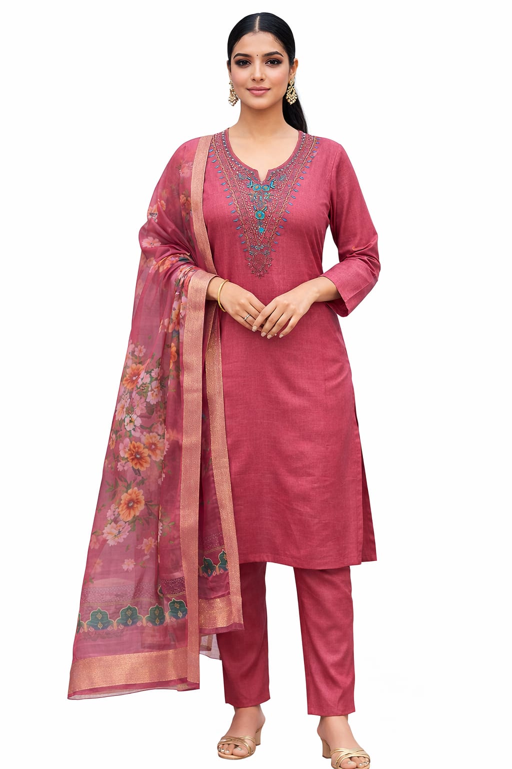 PANT PLAZO D.NO. 1018