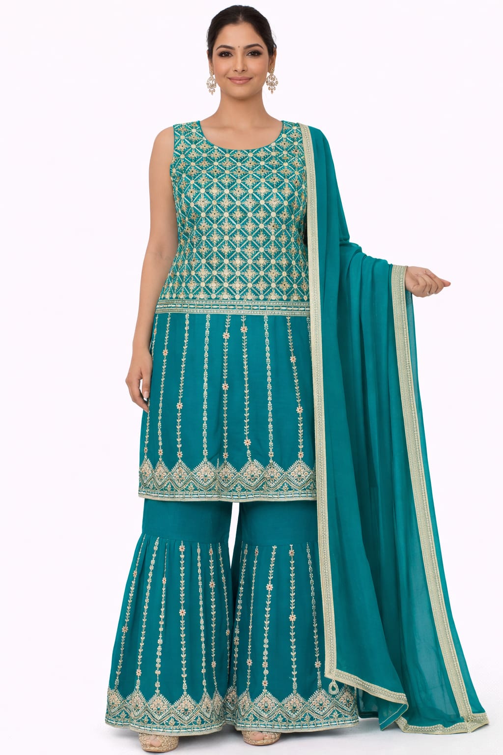 SHARARA SUIT D.NO. 1024