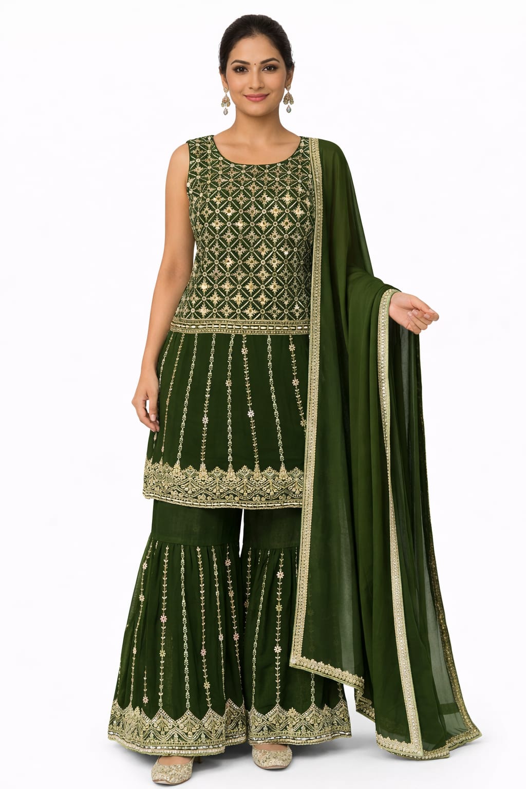 SHARARA SUIT D.NO. 1024